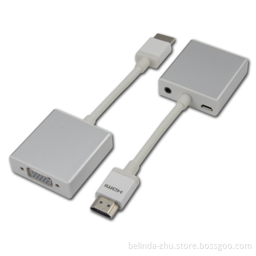 HDMI Male to VGA Female Metal Shelling
